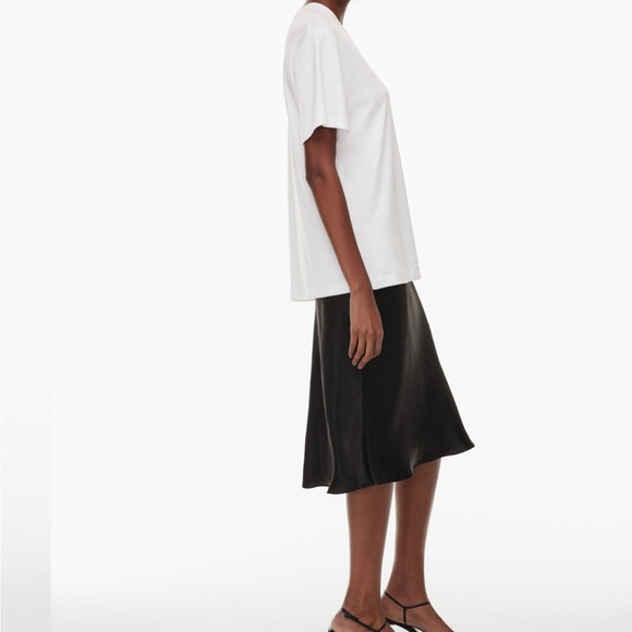 New with Tags Aritzia Babaton Slip Satin Midi Skirt High-Rise Cognac Size 6 - Picture 7 of 10